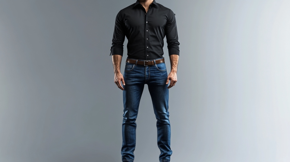 arborius-junger-Mann-schwarzes-Hemd-Blue-Jeans